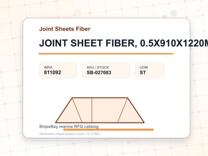 JOINT SHEET FIBER, 0.5X910X1220MM - Joint Sheets Fiber - IMPA 811092 - UOM ST