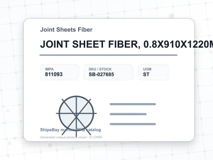 JOINT SHEET FIBER, 0.8X910X1220MM - Joint Sheets Fiber - IMPA 811093 - UOM ST