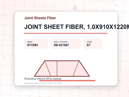 JOINT SHEET FIBER, 1.0X910X1220MM - Joint Sheets Fiber - IMPA 811094 - UOM ST