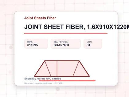 JOINT SHEET FIBER, 1.6X910X1220MM - Joint Sheets Fiber - IMPA 811095 - UOM ST