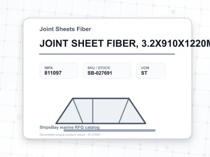 JOINT SHEET FIBER, 3.2X910X1220MM - Joint Sheets Fiber - IMPA 811097 - UOM ST