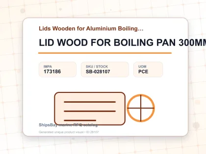 LID WOOD FOR BOILING PAN 300MM - Lids Wooden for Aluminium Boiling Pans - IMPA 173186 - UOM PCE