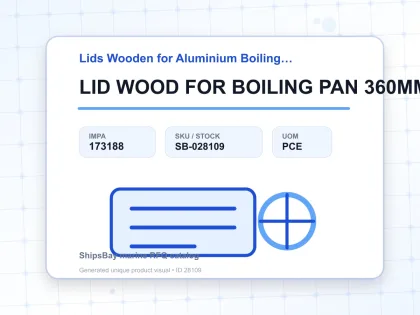 LID WOOD FOR BOILING PAN 360MM - Lids Wooden for Aluminium Boiling Pans - IMPA 173188 - UOM PCE