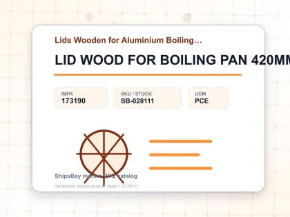 LID WOOD FOR BOILING PAN 420MM - Lids Wooden for Aluminium Boiling Pans - IMPA 173190 - UOM PCE