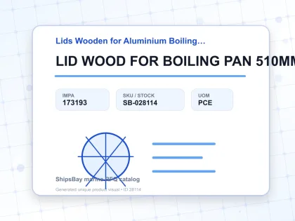 LID WOOD FOR BOILING PAN 510MM - Lids Wooden for Aluminium Boiling Pans - IMPA 173193 - UOM PCE