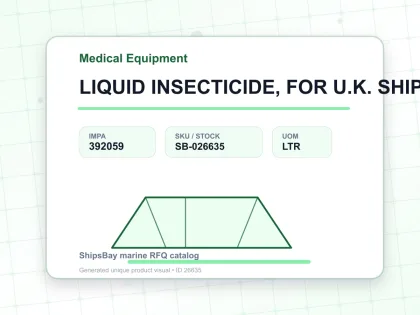 LIQUID INSECTICIDE, FOR U.K. SHIPS - Medical Equipment - IMPA 392059 - UOM LTR