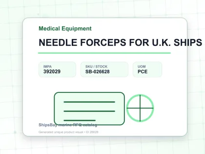 NEEDLE FORCEPS FOR U.K. SHIPS - Medical Equipment - IMPA 392029 - UOM PCE