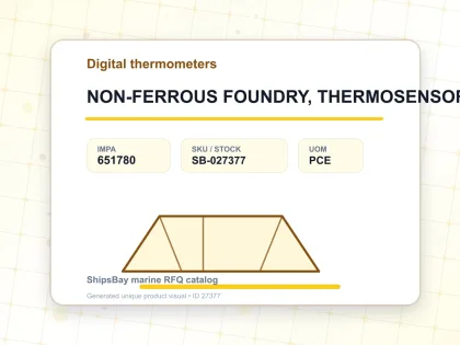 NON-FERROUS FOUNDRY, THERMOSENSOR 1260DEG.C F/TMDT2 - Digital thermometers - IMPA 651780 - UOM PCE