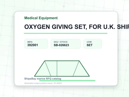 OXYGEN GIVING SET, FOR U.K. SHIPS - Medical Equipment - IMPA 392001 - UOM SET