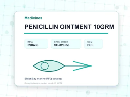 PENICILLIN OINTMENT 10GRM - Medicines - IMPA 390436 - UOM PCE