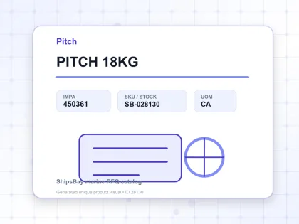 PITCH 18KG - Pitch - IMPA 450361 - UOM CA