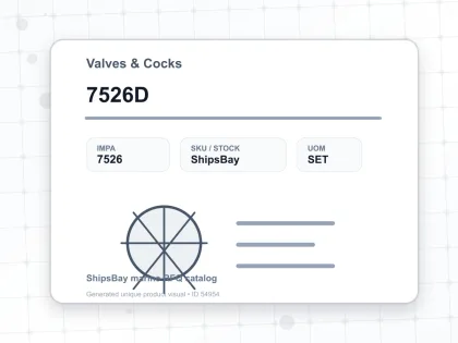 7526D - Valves & Cocks - IMPA 7526 - UOM SET