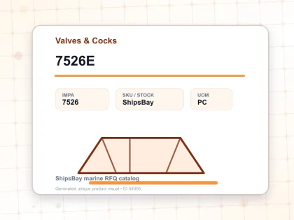 7526E - Valves & Cocks - IMPA 7526 - UOM PC