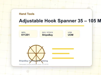Adjustable Hook Spanner 35 – 105 Mm - Hand Tools - IMPA 611201