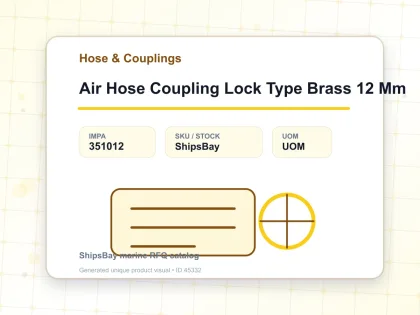 Air Hose Coupling Lock Type Brass 12 Mm - Hose & Couplings - IMPA 351012