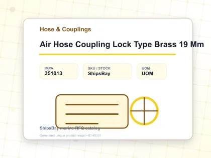 Air Hose Coupling Lock Type Brass 19 Mm - Hose & Couplings - IMPA 351013