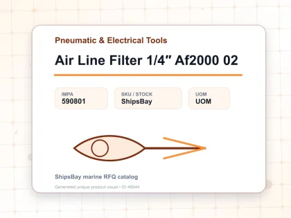 Air Line Filter 1/4″ Af2000 02 - Pneumatic & Electrical Tools - IMPA 590801