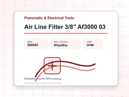 Air Line Filter 3/8″ Af3000 03 - Pneumatic & Electrical Tools - IMPA 590802