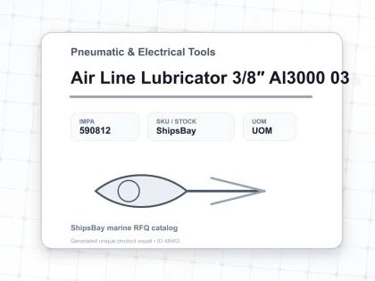 Air Line Lubricator 3/8″ Al3000 03 - Pneumatic & Electrical Tools - IMPA 590812
