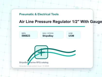 Air Line Pressure Regulator 1/2″ With Gauge Ar4000 04 - Pneumatic & Electrical Tools - IMPA 590823