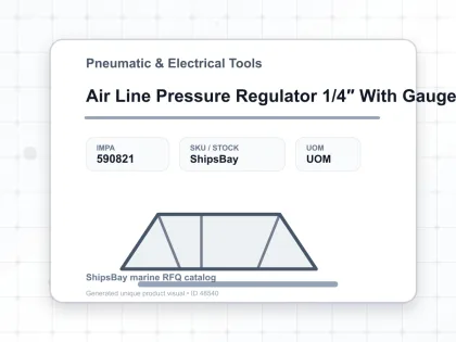 Air Line Pressure Regulator 1/4″ With Gauge Ar2000 02 - Pneumatic & Electrical Tools - IMPA 590821