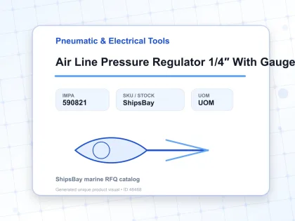 Air Line Pressure Regulator 1/4″ With Gauge Ar2000 02 - Pneumatic & Electrical Tools - IMPA 590821