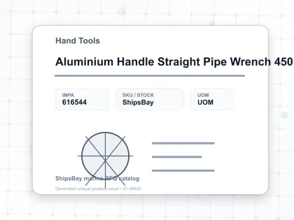Aluminium Handle Straight Pipe Wrench 450 Mm 18” - Hand Tools - IMPA 616544