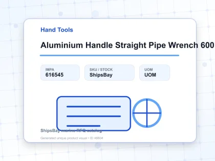 Aluminium Handle Straight Pipe Wrench 600 Mm 24” - Hand Tools - IMPA 616545