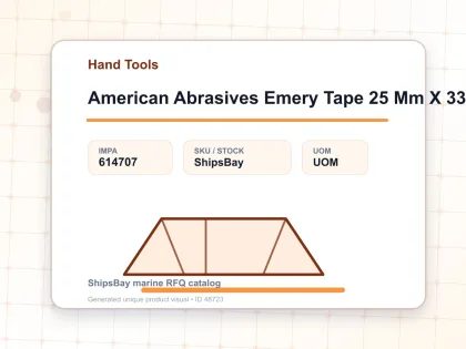American Abrasives Emery Tape 25 Mm X 33 Mtr Grit 120 - Hand Tools - IMPA 614707