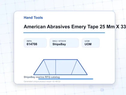 American Abrasives Emery Tape 25 Mm X 33 Mtr Grit 150 - Hand Tools - IMPA 614708