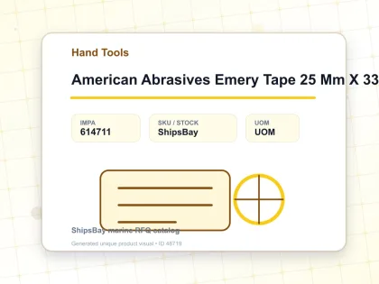 American Abrasives Emery Tape 25 Mm X 33 Mtr Grit 320 - Hand Tools - IMPA 614711