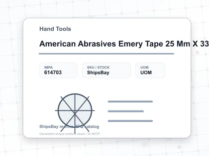 American Abrasives Emery Tape 25 Mm X 33 Mtr Grit 50 - Hand Tools - IMPA 614703