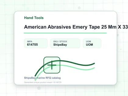 American Abrasives Emery Tape 25 Mm X 33 Mtr Grit 80 - Hand Tools - IMPA 614705