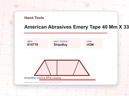 American Abrasives Emery Tape 40 Mm X 33 Mtr Grit 120 - Hand Tools - IMPA 614719