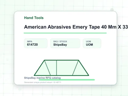 American Abrasives Emery Tape 40 Mm X 33 Mtr Grit 150 - Hand Tools - IMPA 614720