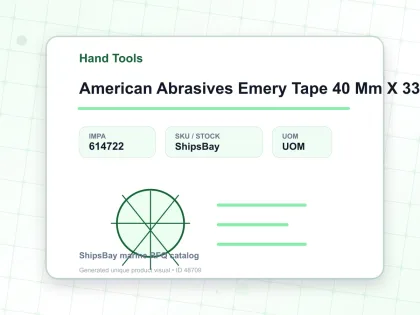 American Abrasives Emery Tape 40 Mm X 33 Mtr Grit 240 - Hand Tools - IMPA 614722