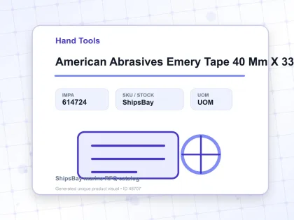 American Abrasives Emery Tape 40 Mm X 33 Mtr Grit 400 - Hand Tools - IMPA 614724
