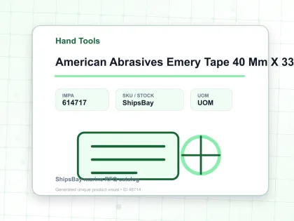 American Abrasives Emery Tape 40 Mm X 33 Mtr Grit 80 - Hand Tools - IMPA 614717