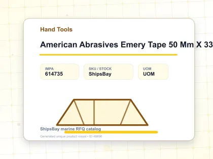 American Abrasives Emery Tape 50 Mm X 33 Mtr Grit 320 - Hand Tools - IMPA 614735