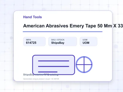 American Abrasives Emery Tape 50 Mm X 33 Mtr Grit 36 - Hand Tools - IMPA 614725