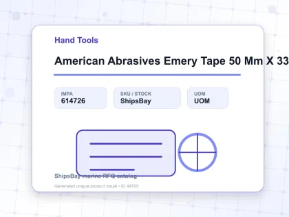 American Abrasives Emery Tape 50 Mm X 33 Mtr Grit 40 - Hand Tools - IMPA 614726