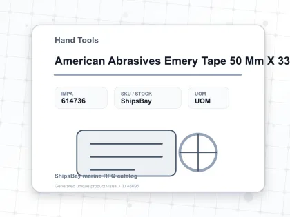 American Abrasives Emery Tape 50 Mm X 33 Mtr Grit 400 - Hand Tools - IMPA 614736
