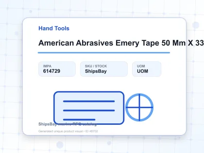 American Abrasives Emery Tape 50 Mm X 33 Mtr Grit 80 - Hand Tools - IMPA 614729