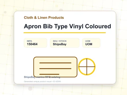 Apron Bib Type Vinyl Coloured - Cloth & Linen Products - IMPA 150464