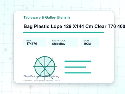 Bag Plastic Ldpe 129 X144 Cm Clear T70 400 Liters - Tableware & Galley Utensils - IMPA 174176