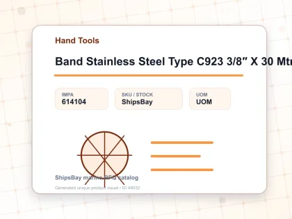 Band Stainless Steel Type C923 3/8″ X 30 Mtr - Hand Tools - IMPA 614104
