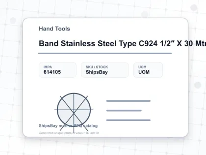 Band Stainless Steel Type C924 1/2″ X 30 Mtr - Hand Tools - IMPA 614105