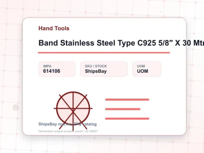 Band Stainless Steel Type C925 5/8″ X 30 Mtr - Hand Tools - IMPA 614106