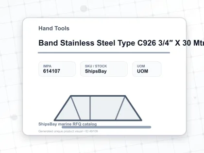 Band Stainless Steel Type C926 3/4″ X 30 Mtr - Hand Tools - IMPA 614107