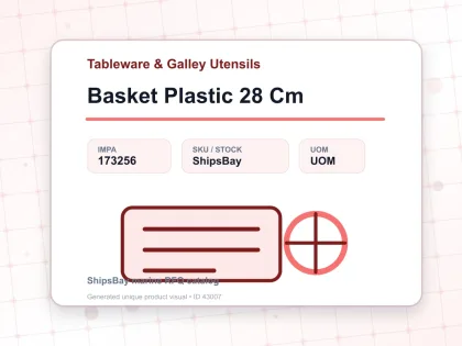 Basket Plastic 28 Cm - Tableware & Galley Utensils - IMPA 173256